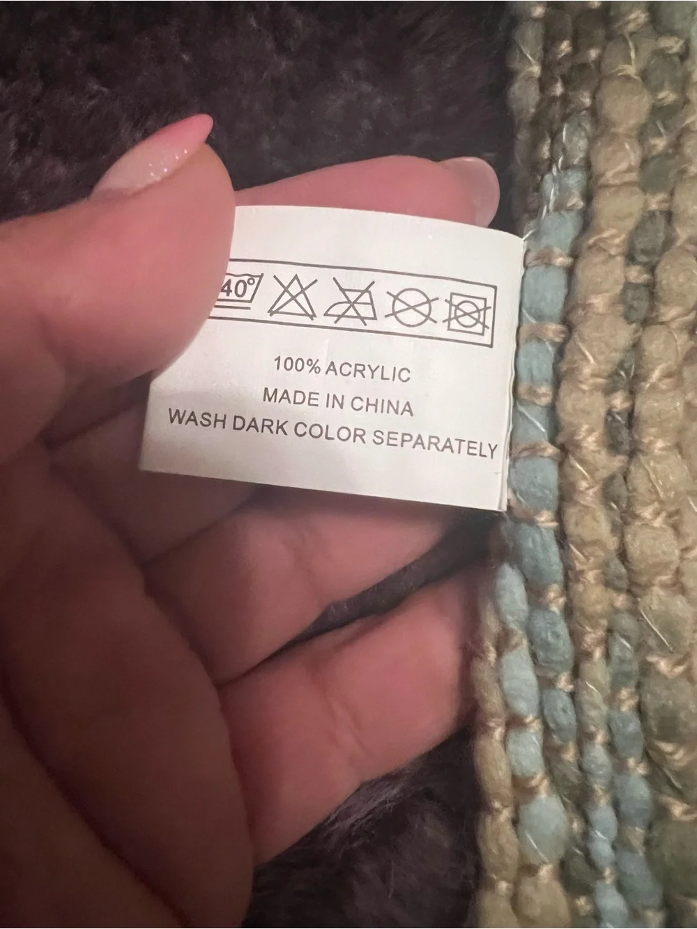 Surya Teegan Woven Acrylic Throw Blanket 76x56 Multi Color Fringe Rustic